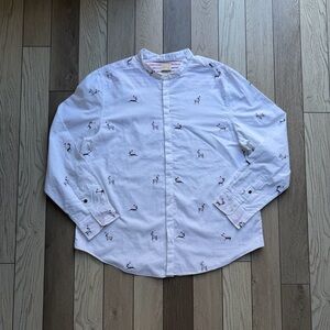 NICOBAR Classic Band Collar Shirt - Multi size L